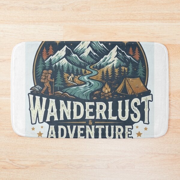 Item preview, Wanderlust and Adventure Mountain Landscape designed and sold by mdsakibhossain.