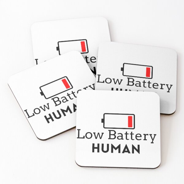 Item preview, Low Battery Human Hilarious Social Anxiety Low Energy Meme designed and sold by FarazDesign110.