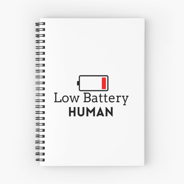 Item preview, Low Battery Human Hilarious Social Anxiety Low Energy Meme designed and sold by FarazDesign110.