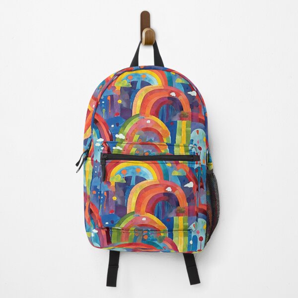 Item preview, Cute Abstract Landscape With Colorful Rainbow Painting designed and sold by Zazizu.