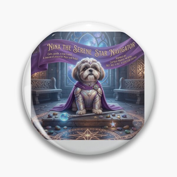 Item preview, Nina: The Ultimate Cosmic Shih Tzu Princess – A Divine Star Navigator designed and sold by pixelandpassionart.