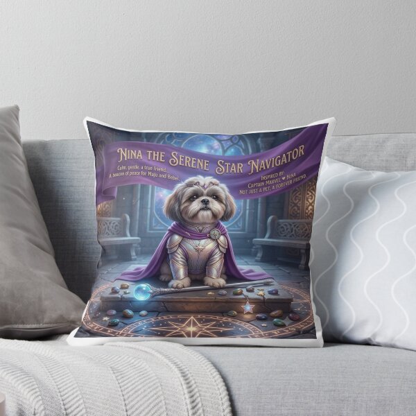 Item preview, Nina: The Ultimate Cosmic Shih Tzu Princess – A Divine Star Navigator designed and sold by pixelandpassionart.