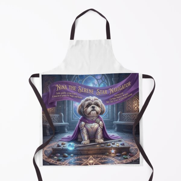 Item preview, Nina: The Ultimate Cosmic Shih Tzu Princess – A Divine Star Navigator designed and sold by pixelandpassionart.