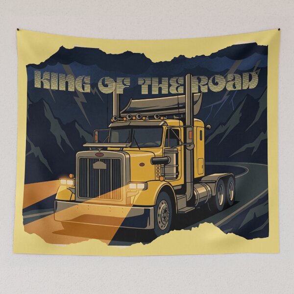 Artikelvorschau, Big Rig King of the Road Retro entworfen und verkauft von Dimensionality.