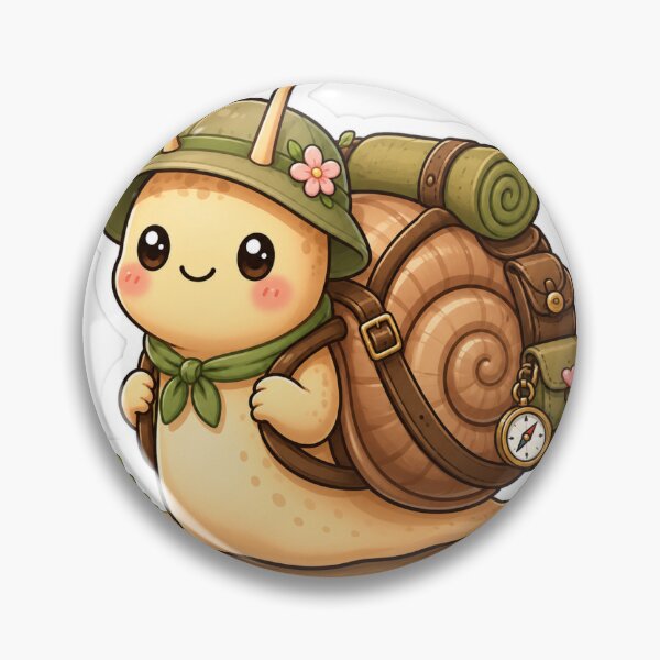 Item preview, Cute Backpack Snail Explorer Kawaii Adventure Sticker designed and sold by Moonlight Studio.