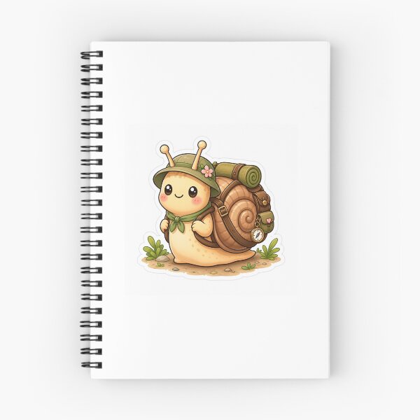 Item preview, Cute Backpack Snail Explorer Kawaii Adventure Sticker designed and sold by Moonlight Studio.