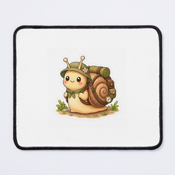 Item preview, Cute Backpack Snail Explorer Kawaii Adventure Sticker designed and sold by Moonlight Studio.