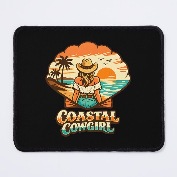 Item preview, Coastal Cowgirl Retro Beach Sunset Western Boho Summer Vibes designed and sold by Artycom.