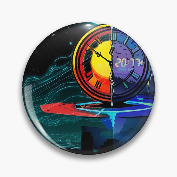 Item preview, Time Travel Cyber City and Mountain Nature Pop Art designed and sold by Daniela`s shop.