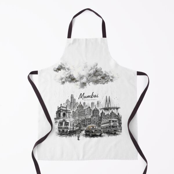 Item preview, Mumbai – The City of Dreams | Taj Mahal Palace, CSMT, Sea Link & Vintage Taxi Graphic T-Shirt | India Travel Streetwear ver 20 designed and sold by mndesignworx.