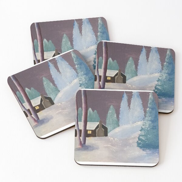 Item preview, A Winter Cabin designed and sold by Little Mom's Art Shop.