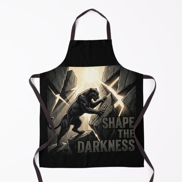 Item preview, Shape the Darkness – Fierce Panther Motivational Art designed and sold by Dogandesighn.