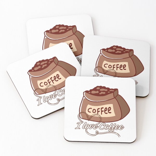 Item preview, I Love Coffee Sack of Coffee Beans designed and sold by Lorens Designs.