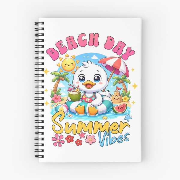 Item preview, Beach Day Summer Vibes Cute Duck Tropical Vacation Design designed and sold by AleksaDesignMTL.