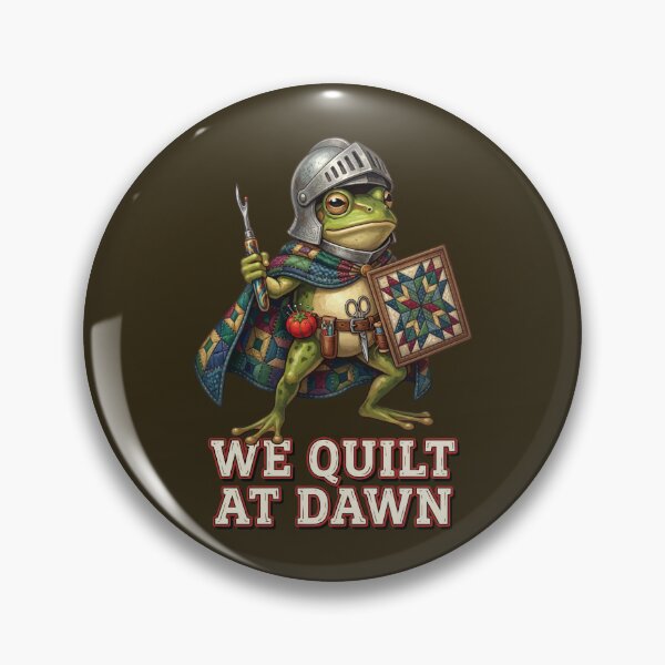 Item preview, We Quilt At Dawn Funny Frog Quilting Hobby designed and sold by pigasousshop.