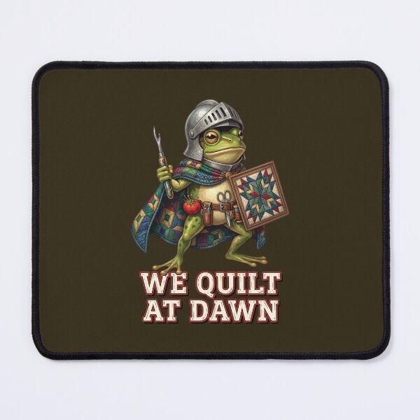 Item preview, We Quilt At Dawn Funny Frog Quilting Hobby designed and sold by pigasousshop.