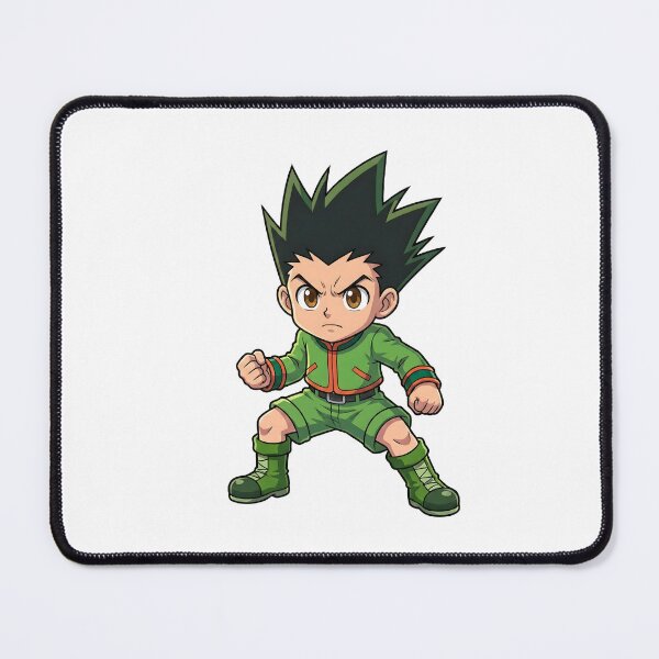 Item preview, Chibi Anime Fighter Orange Flame Fist - Green Combat Uniform designed and sold by lamiarte.