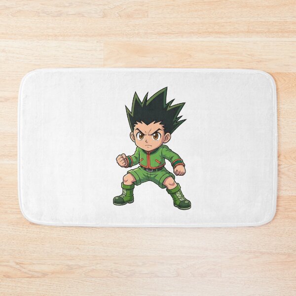 Item preview, Chibi Anime Fighter Orange Flame Fist - Green Combat Uniform designed and sold by lamiarte.