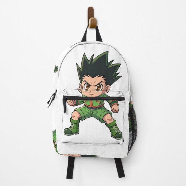 Item preview, Chibi Anime Fighter Orange Flame Fist - Green Combat Uniform designed and sold by lamiarte.
