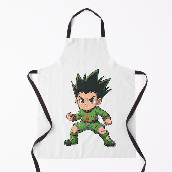 Item preview, Chibi Anime Fighter Orange Flame Fist - Green Combat Uniform designed and sold by lamiarte.