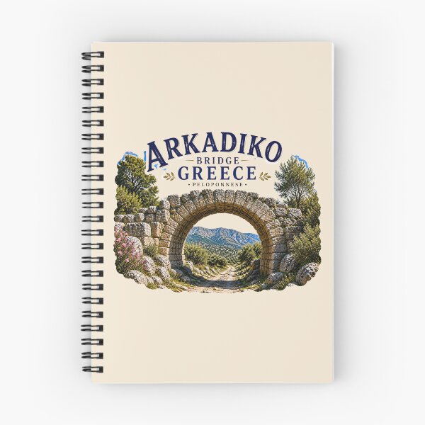 Item preview, Arkadiko Bridge, Greece Ancient Stone Arch designed and sold by Myra365Art.