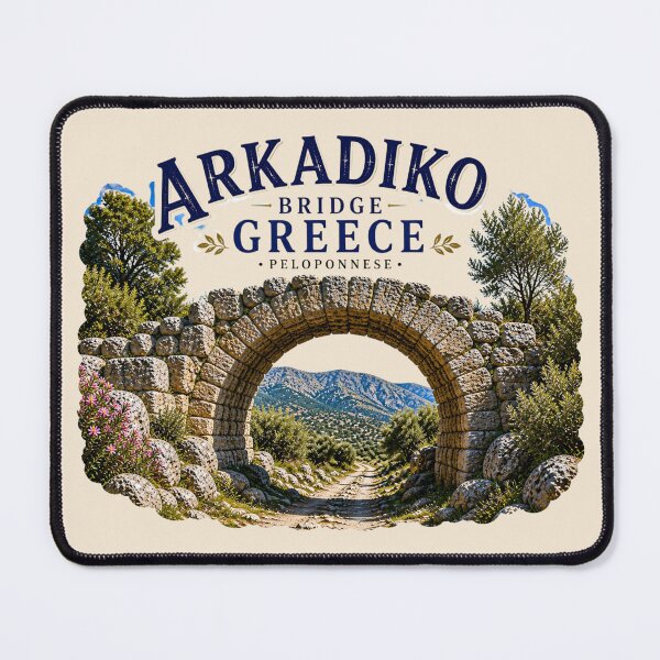 Item preview, Arkadiko Bridge, Greece Ancient Stone Arch designed and sold by Myra365Art.