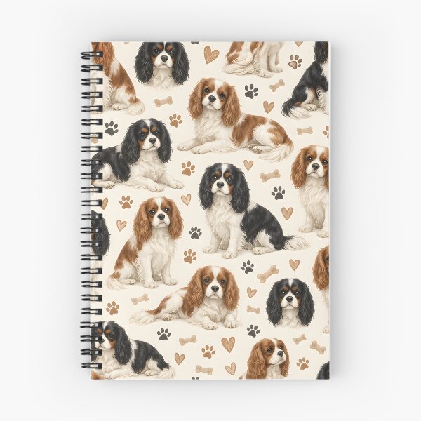 Item preview, Cute Cavalier King Charles Spaniel Pattern – Cozy Dog Lover Design designed and sold by blankTeeShirt.