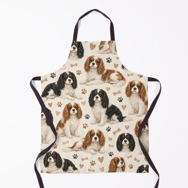 Item preview, Cute Cavalier King Charles Spaniel Pattern – Cozy Dog Lover Design designed and sold by blankTeeShirt.