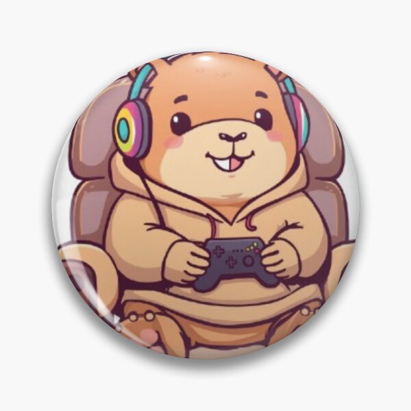 Item preview, Cute Gamer Capybara Sticker | Kawaii Gaming Capybara Gift designed and sold by Stylestickers55.