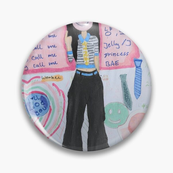 Item preview, ILLIT Wonhee Magnetic Lyrics Kpop Fanart Collage designed and sold by Canvas & Chaos.