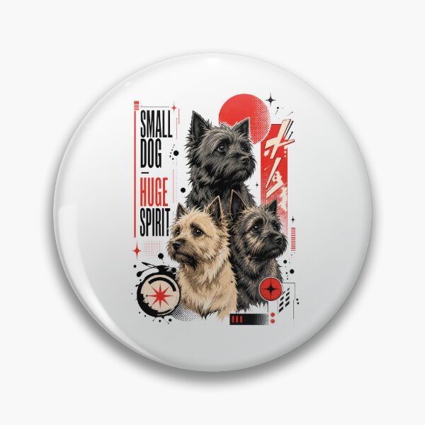 Item preview, Cairn Terrier Small Dog Huge Spirit Comic Graphic designed and sold by AntiqueImages.