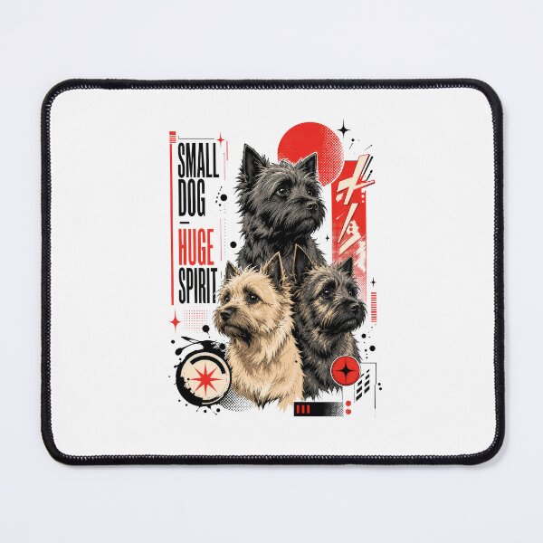 Item preview, Cairn Terrier Small Dog Huge Spirit Comic Graphic designed and sold by AntiqueImages.