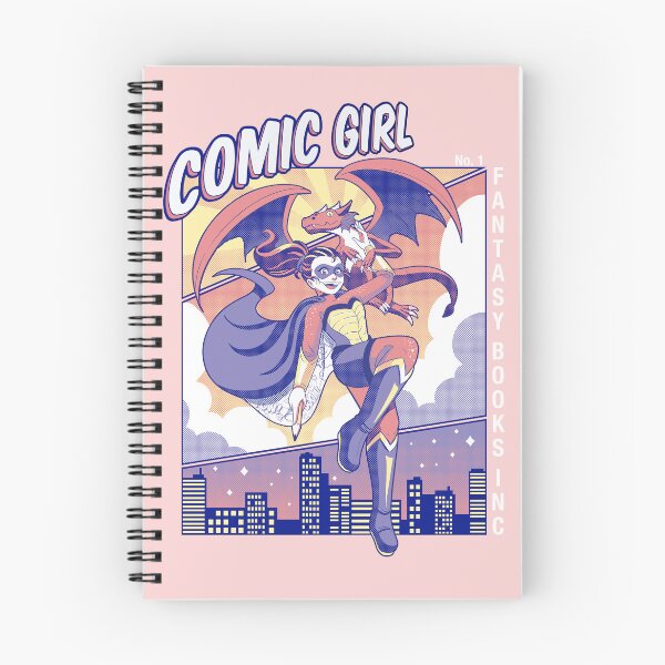 Item preview, COMIC GIRL! Pink and Purple t-shirt design! designed and sold by FantasyBooksInc.