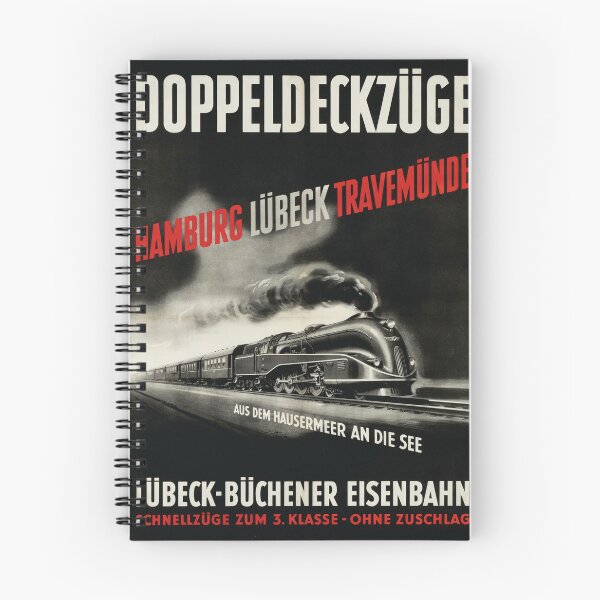 Item preview, German Steam Express Vintage Poster | Hamburg–Lübeck–Travemünde Railway Art designed and sold by paulo silveira.