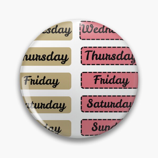 Item preview, Day of the week sticker and to do list. designed and sold by MeaningInk.