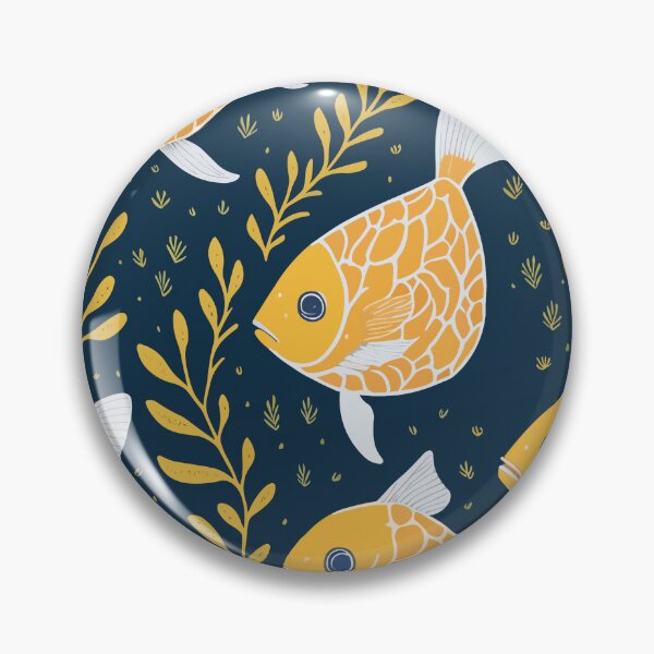 Item preview, Trendy Colorful Cute Gold Fish Swimming Pattern designed and sold by Zazizu.