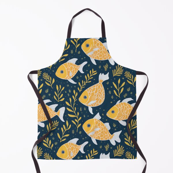 Item preview, Trendy Colorful Cute Gold Fish Swimming Pattern designed and sold by Zazizu.