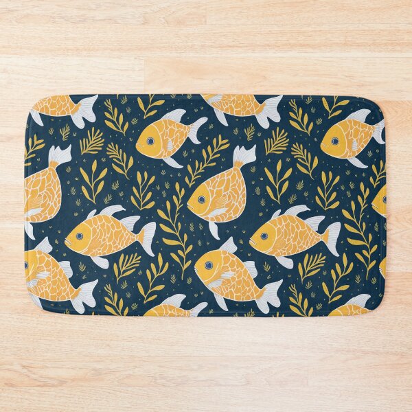 Item preview, Trendy Colorful Cute Gold Fish Swimming Pattern designed and sold by Zazizu.
