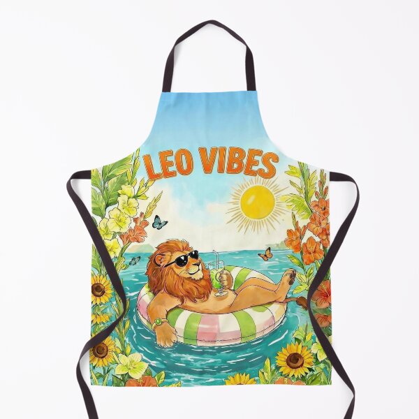 Item preview, Summer Leo Vibes Watercolor Lion designed and sold by Debbie Schulte.