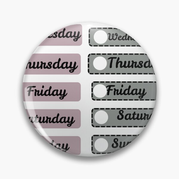 Item preview, Day of the week sticker and to do list. designed and sold by MeaningInk.
