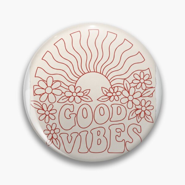 Item preview, 70s Retro Good Vibes Groovy Sun and Daisies designed and sold by ThreadLogicCo.