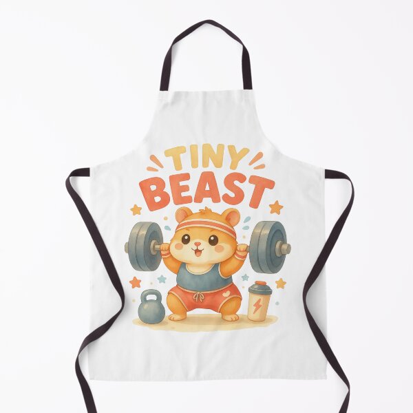Item preview, Tiny Beast Hamster – Cute Kawaii Weightlifting Gym Motivation Design designed and sold by p-frosty-design.