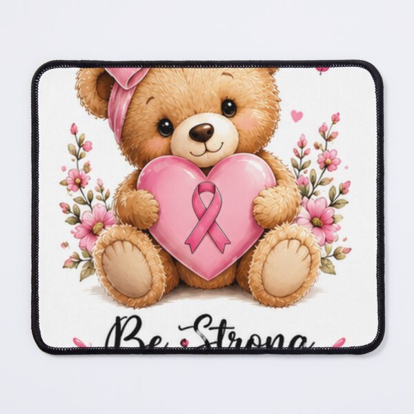 Item preview, Cute Teddy Bear Breast Cancer Awareness designed and sold by ⭐ AURA STUDIO.
