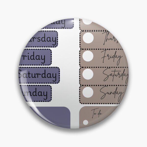 Item preview, Day of the week sticker and to do list. designed and sold by MeaningInk.