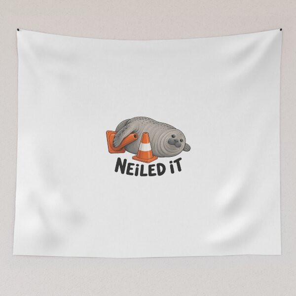 Item preview, Funny Neil The Seal, Elephant Seal Meme designed and sold by OndaLifeCo.