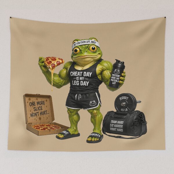 Item preview, Muscle Frog Gym Motivator Discipline Kettlebell Lift designed and sold by MythicCotton.
