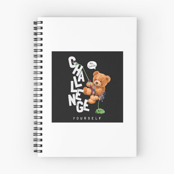 Item preview, Cute Teddy Bear Climbing | Challenge Yourself | No Limits | Adventure Graphic designed and sold by Falletalks.