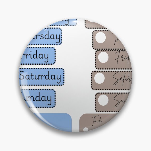 Item preview, Day of the week sticker and to do list. designed and sold by MeaningInk.