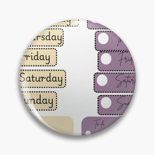 Item preview, Day of the week sticker and to do list. designed and sold by MeaningInk.