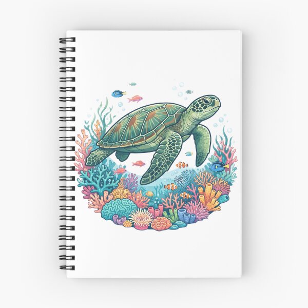 Item preview, coral reef turtle designed and sold by kidoramagic.
